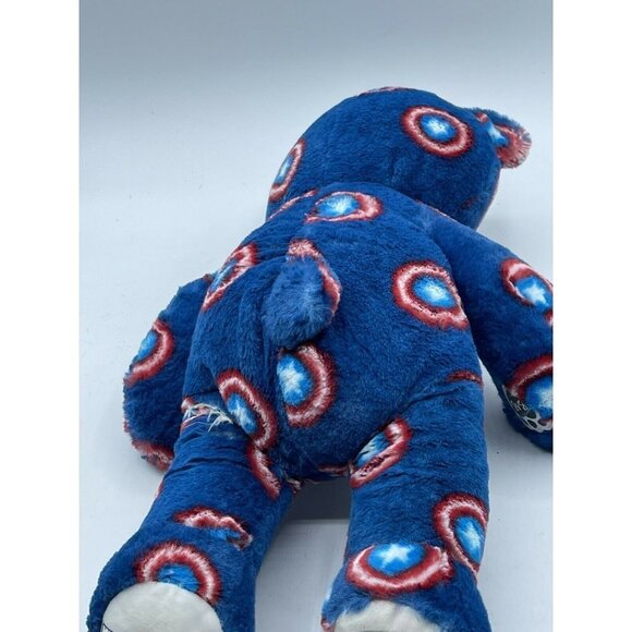 Captain America Teddy Bear Plush Blue - Picture 9 of 9